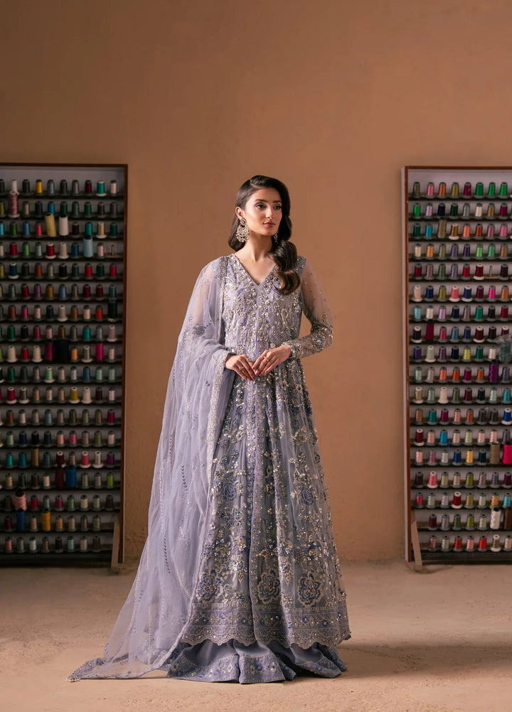 Rashq-e-Qamar by Malook Pret Embroidered Net 3 Piece Suit Gul