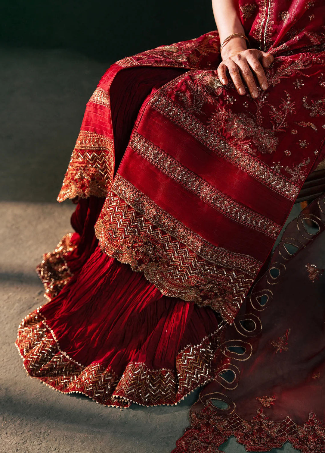 Rashq-e-Qamar by Malook Pret Embroidered Organza 3 Piece Suit Serena