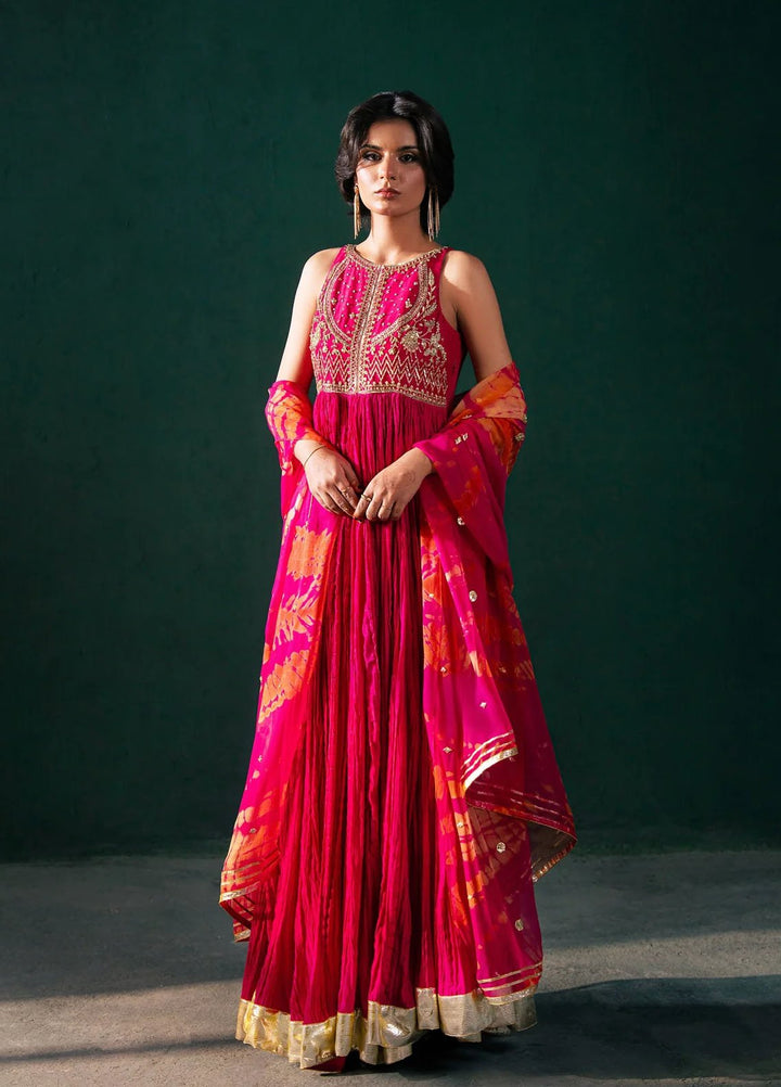 Rashq-e-Qamar by Malook Pret Embroidered Raw Silk 3 Piece Suit Jahanara