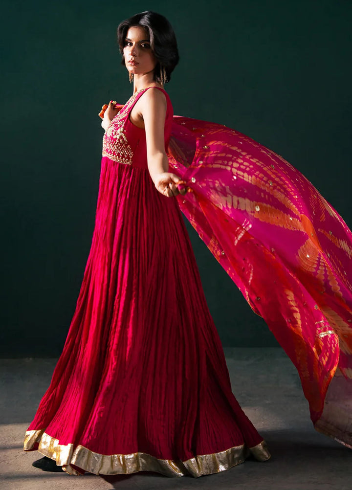 Rashq-e-Qamar by Malook Pret Embroidered Raw Silk 3 Piece Suit Jahanara