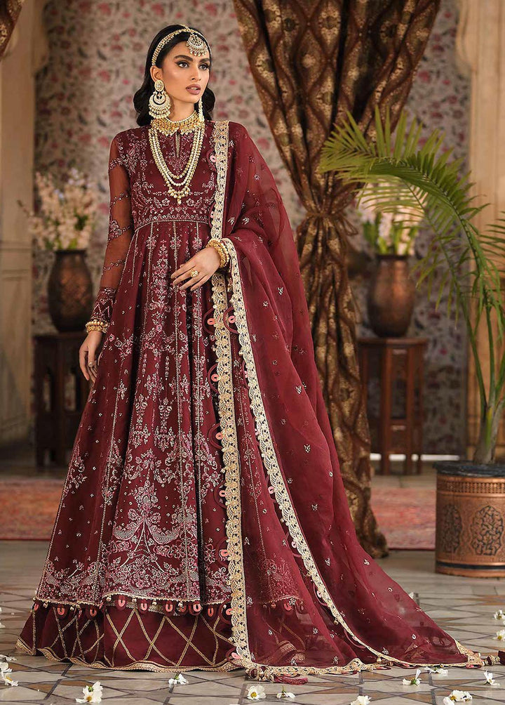 Rasm by Asim Jofa Embroidered Organza Suits Unstitched 3 Piece AJ22R AJR-01 - Wedding Collection