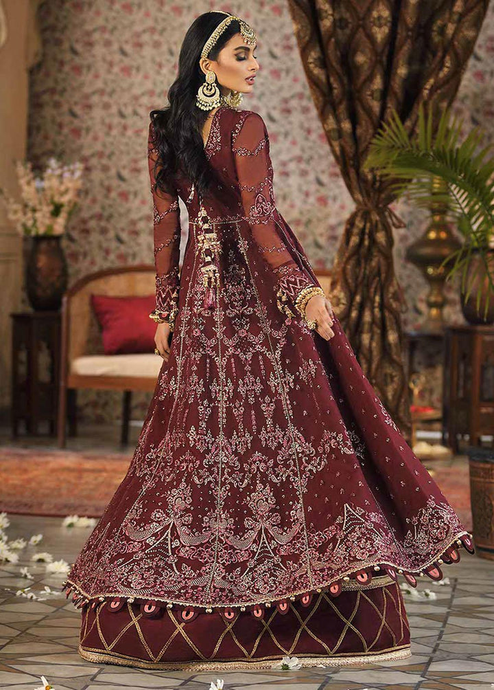 Rasm by Asim Jofa Embroidered Organza Suits Unstitched 3 Piece AJ22R AJR-01 - Wedding Collection