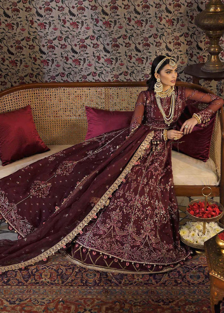Rasm by Asim Jofa Embroidered Organza Suits Unstitched 3 Piece AJ22R AJR-01 - Wedding Collection