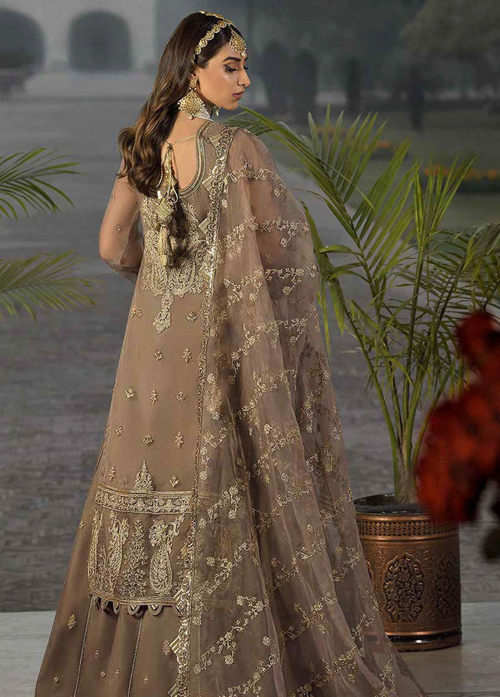 Rasm by Asim Jofa Embroidered Organza Suits Unstitched 3 Piece AJ22R AJR-02 - Wedding Collection