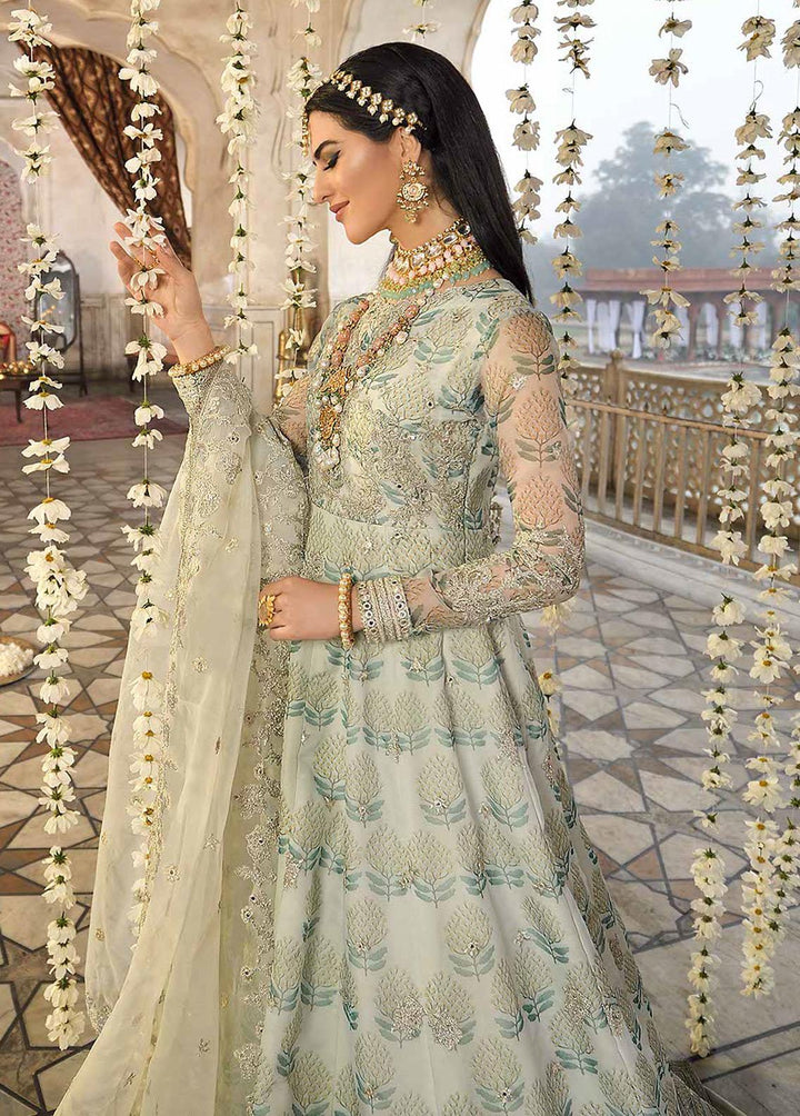 Rasm by Asim Jofa Embroidered Organza Suits Unstitched 3 Piece AJ22R AJR-04 - Wedding Collection