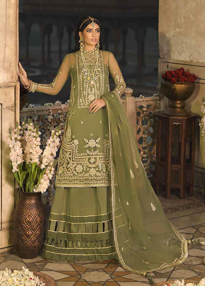 Rasm by Asim Jofa Embroidered Organza Suits Unstitched 3 Piece AJ22R AJR-05 - Wedding Collection