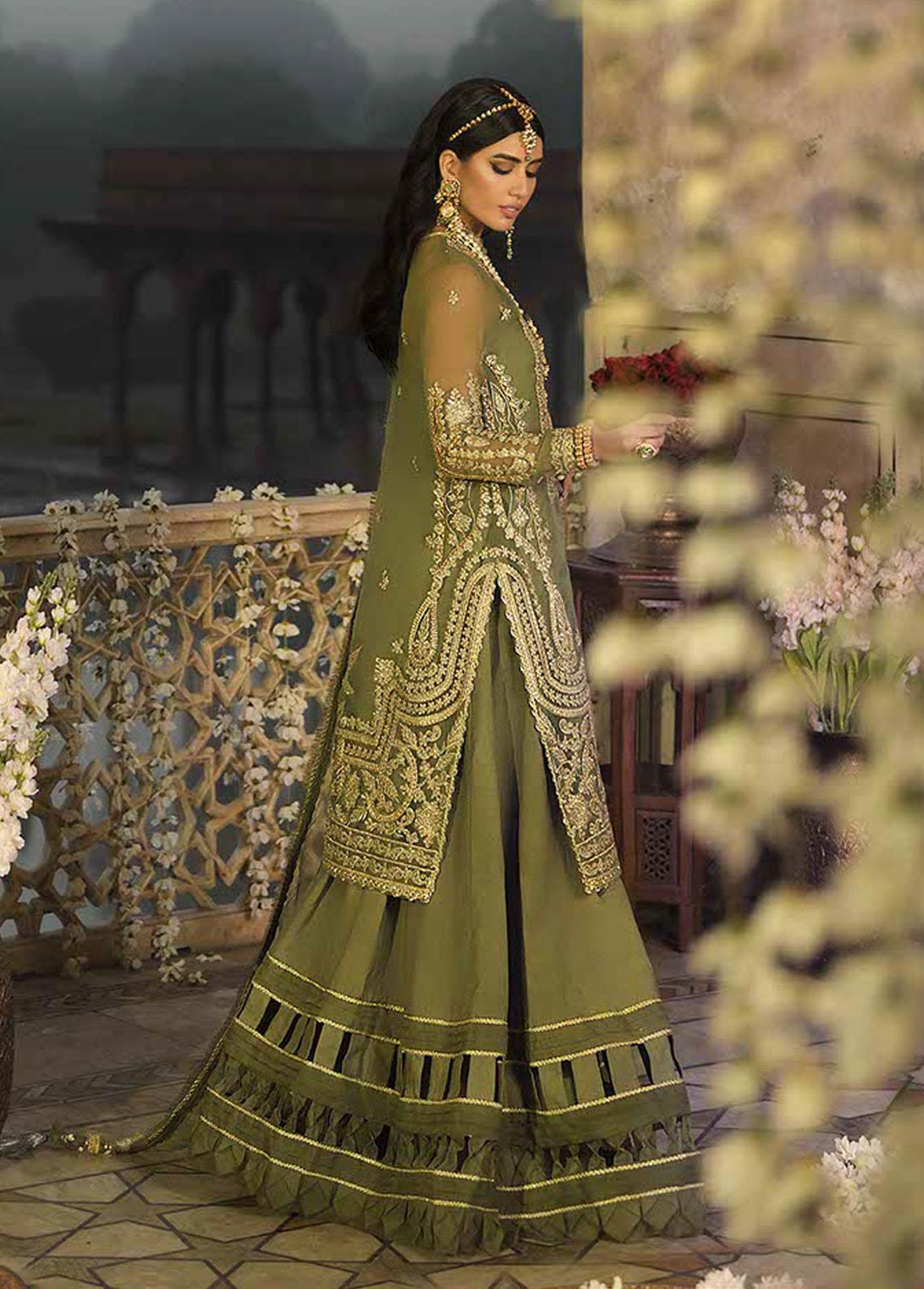 Rasm by Asim Jofa Embroidered Organza Suits Unstitched 3 Piece AJ22R AJR-05 - Wedding Collection