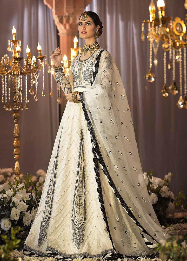 Rasm by Asim Jofa Embroidered Organza Suits Unstitched 3 Piece AJ22R AJR-06 - Wedding Collection