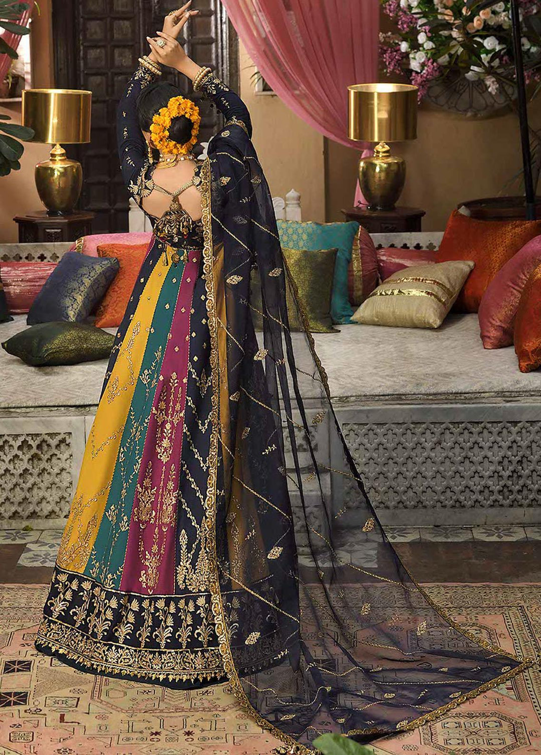 Rasm by Asim Jofa Embroidered Cotton Suits Unstitched 3 Piece AJ22R AJR-08 - Wedding Collection