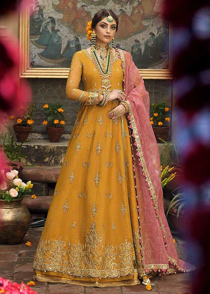 Rasm by Asim Jofa Embroidered Organza Suits Unstitched 3 Piece AJ22R AJR-09 - Wedding Collection