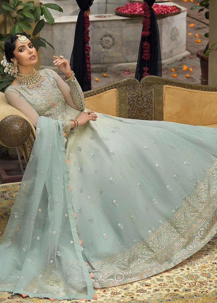 Rasm by Asim Jofa Embroidered Organza Suits Unstitched 3 Piece AJ22R AJR-12 - Wedding Collection