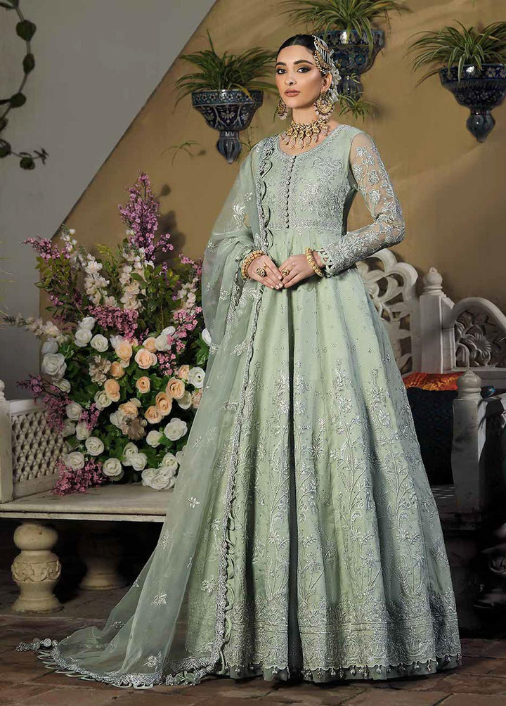 Rasm by Asim Jofa Embroidered Organza Suits Unstitched 3 Piece AJ22R AJR-14 - Wedding Collection