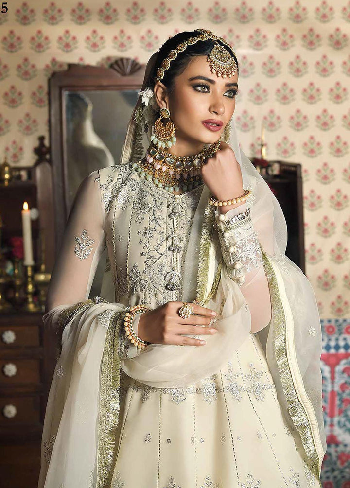 Rasm by Asim Jofa Embroidered Organza Suits Unstitched 3 Piece AJ22R AJR-15 - Wedding Collection