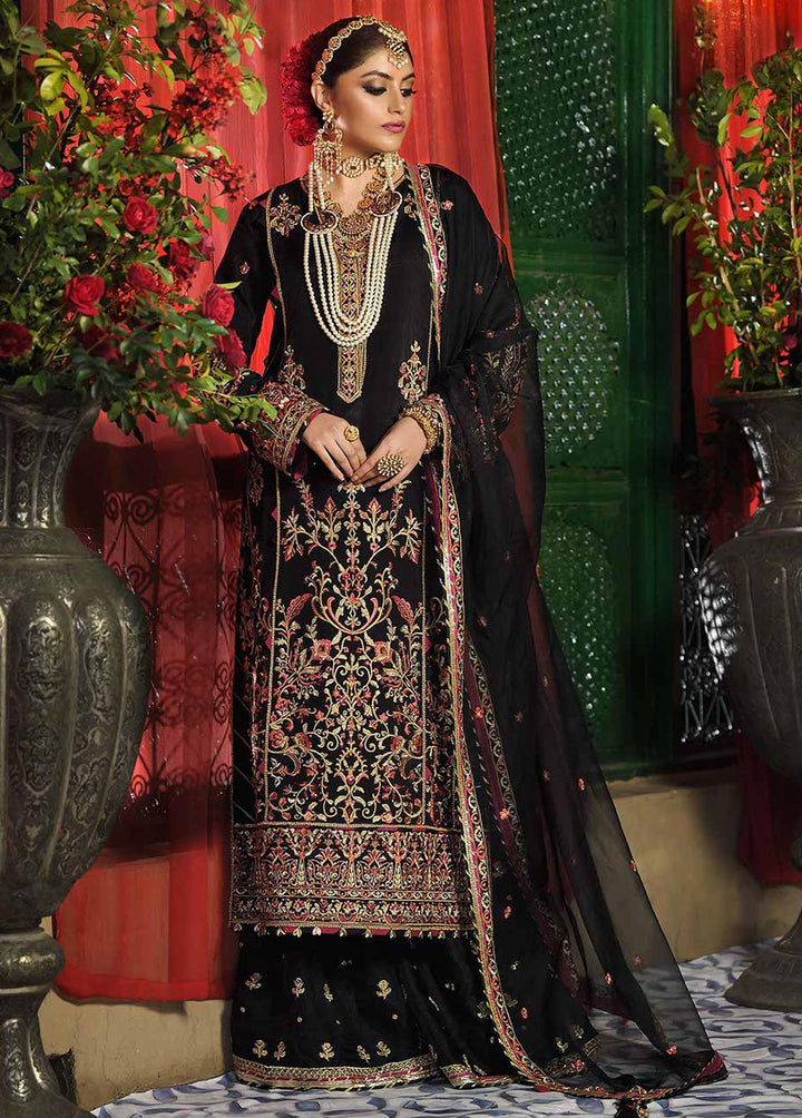 Rasm by Asim Jofa Embroidered Silk Suits Unstitched 3 Piece AJ22R AJR-16 - Wedding Collection