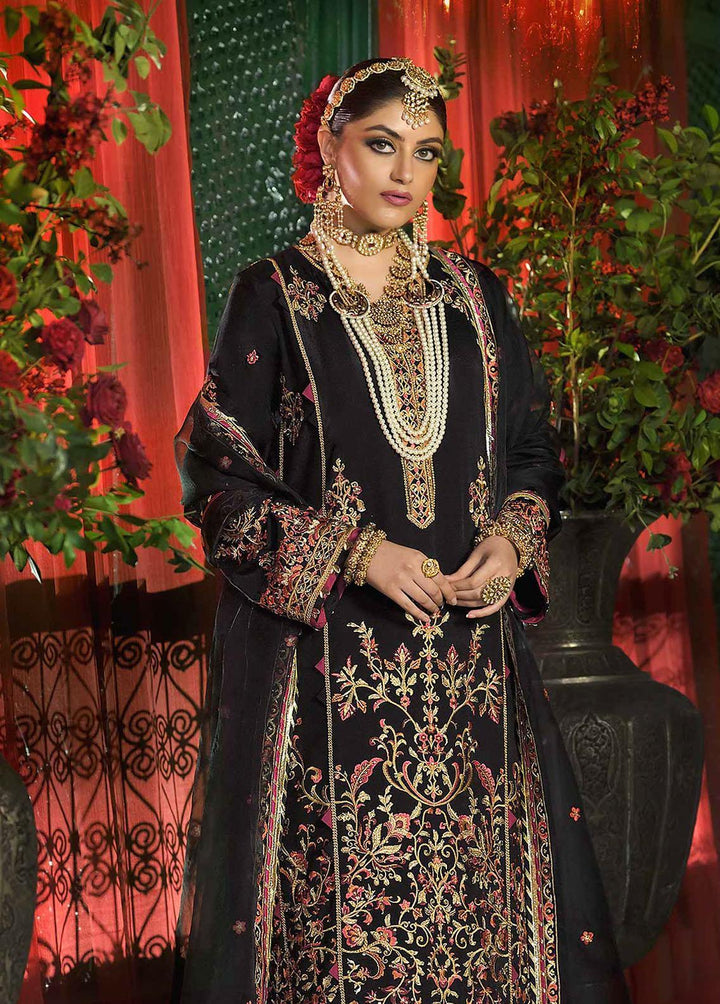 Rasm by Asim Jofa Embroidered Silk Suits Unstitched 3 Piece AJ22R AJR-16 - Wedding Collection