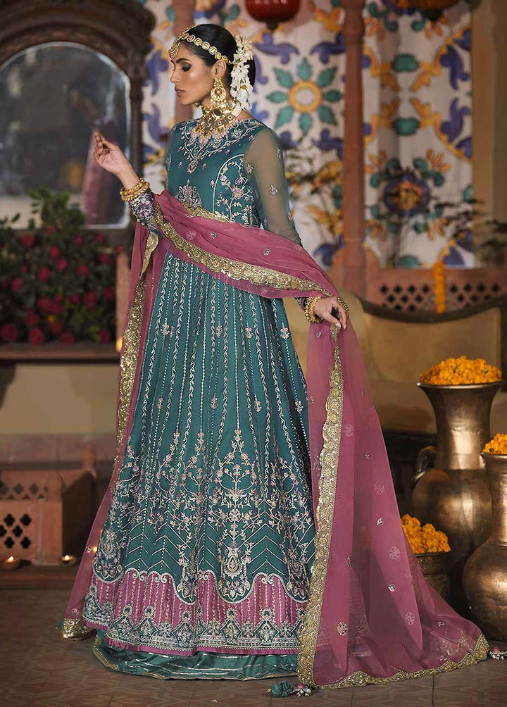 Rasm by Asim Jofa Embroidered Organza Suits Unstitched 3 Piece AJ22R AJR-18 - Wedding Collection