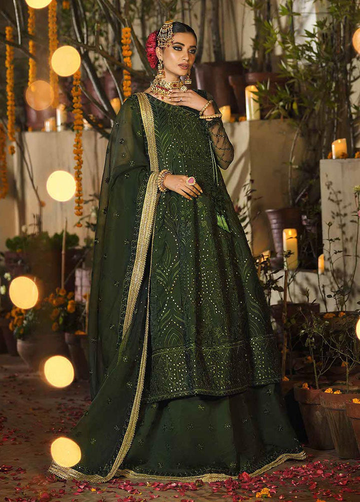 Rasm by Asim Jofa Embroidered Organza Suits Unstitched 3 Piece AJ22R AJR-19 - Wedding Collection