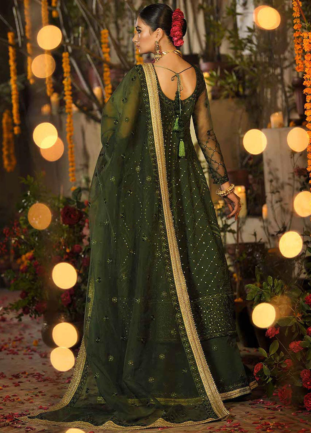 Rasm by Asim Jofa Embroidered Organza Suits Unstitched 3 Piece AJ22R AJR-19 - Wedding Collection