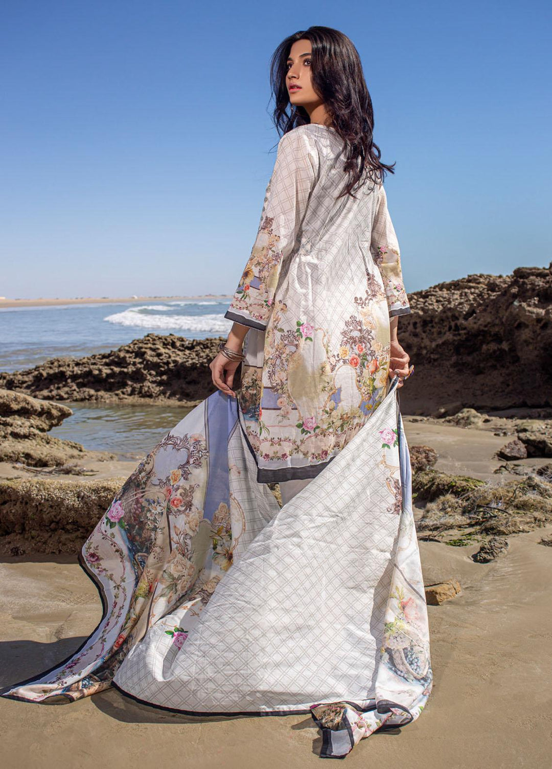 Ravishing by ZS Textiles Embroidered Lawn Unstitched 3 Piece Suit ZS21R 01 - Summer Collection