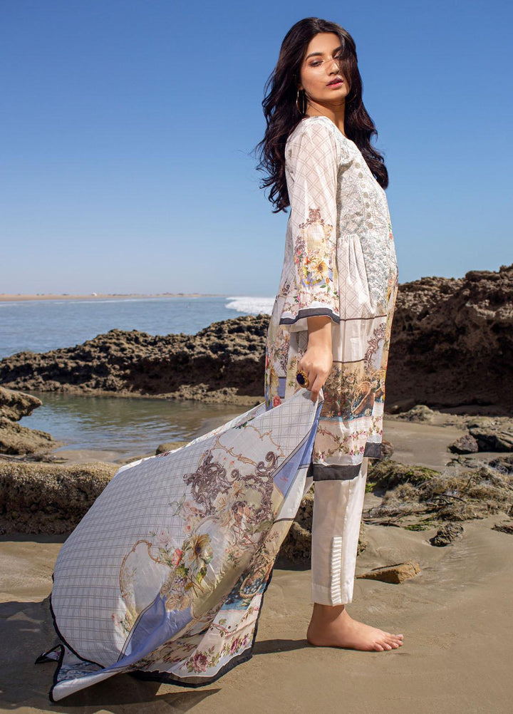 Ravishing by ZS Textiles Embroidered Lawn Unstitched 3 Piece Suit ZS21R 01 - Summer Collection