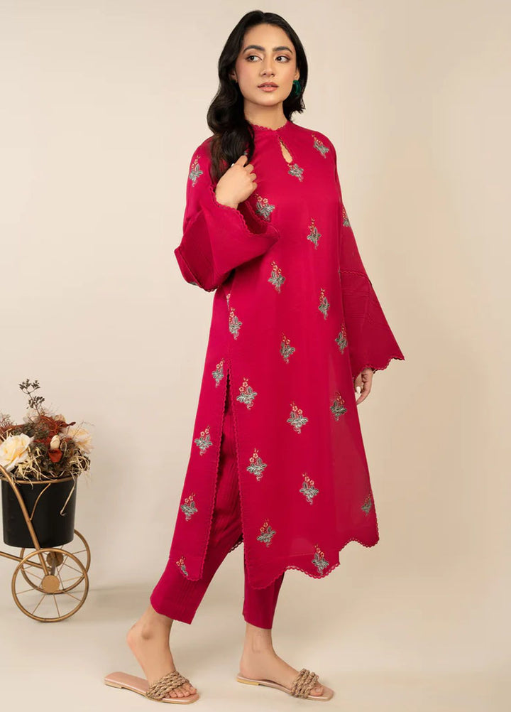 Rawayat By Meeral Embroidered Lawn Suit Unstitched 2 Piece MRL24R Ajar - Summer Collection