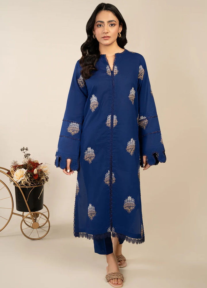 Rawayat By Meeral Embroidered Lawn Suit Unstitched 2 Piece MRL24R Beher - Summer Collection