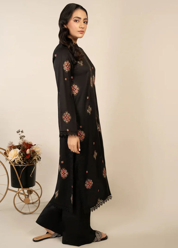 Rawayat By Meeral Embroidered Lawn Suit Unstitched 2 Piece MRL24R Gul Sia - Summer Collection