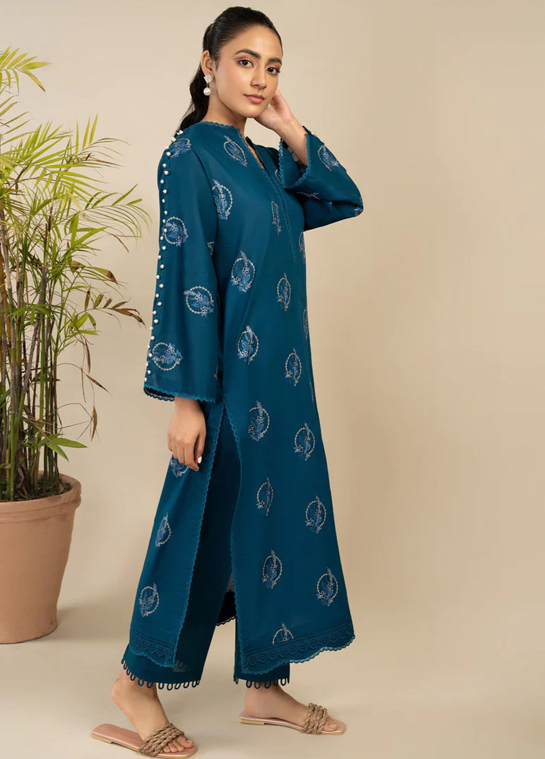 Rawayat By Meeral Embroidered Lawn Suit Unstitched 2 Piece MRL24R Savera - Summer Collection