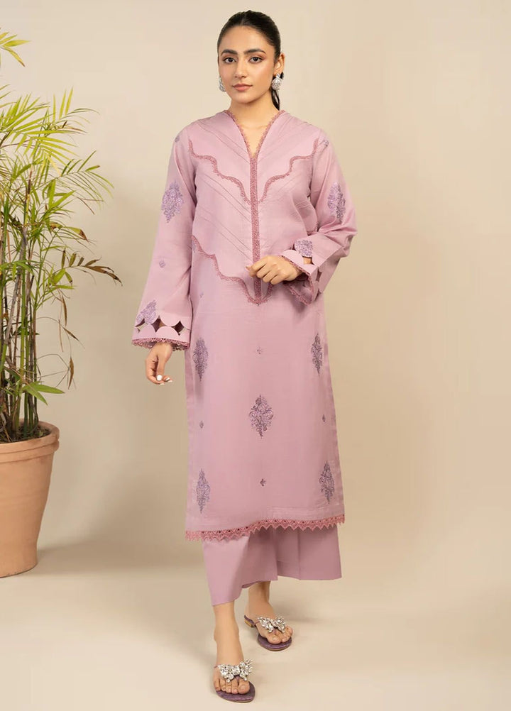 Rawayat By Meeral Embroidered Lawn Suit Unstitched 2 Piece MRL24R Tameer - Summer Collection