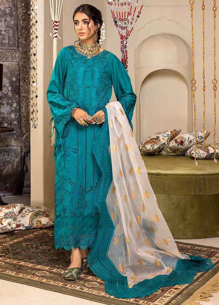 Rawayat-e-Rang By Charizma Embroidered Lawn Suits Unstitched 3 Piece CRZ22RR ED-03-A - Festive Collection