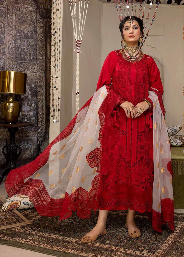 Rawayat-e-Rang By Charizma Embroidered Lawn Suits Unstitched 3 Piece CRZ22RR ED-03-B - Festive Collection