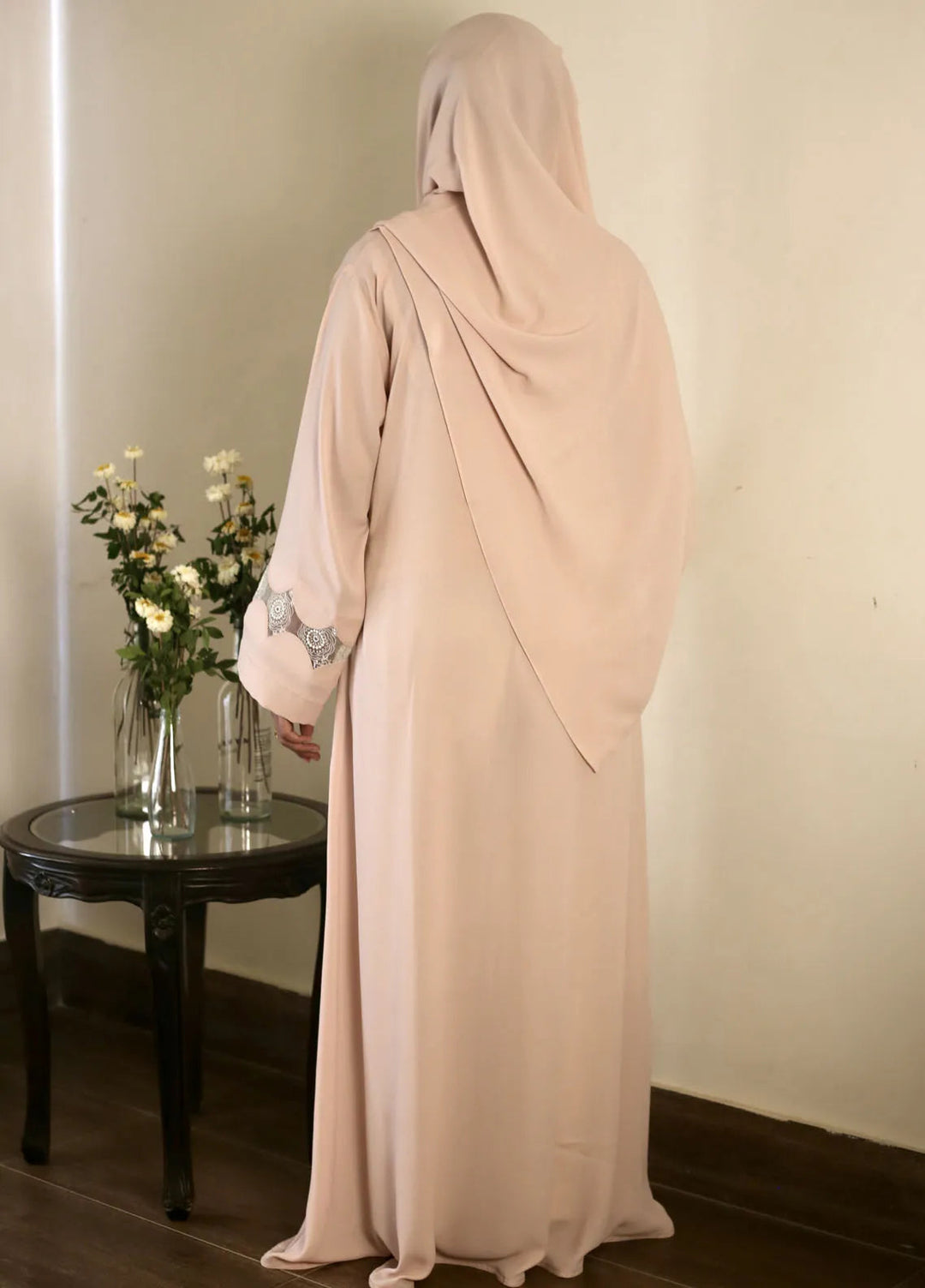 Raya by Bibayas Pret Embroidered Georgett 2 Piece Abaya Nahla