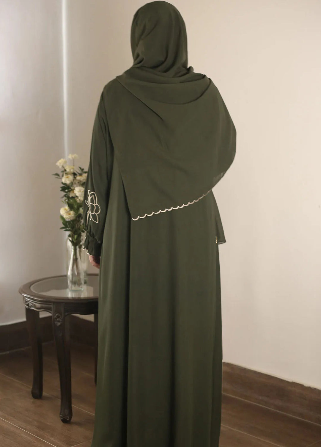 Raya by Bibayas Pret Embroidered Georgett 2 Piece Abaya Zayra