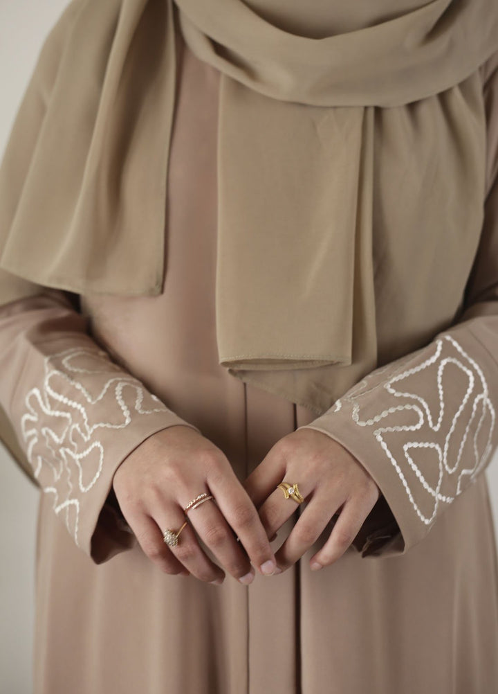 Raya by Bibayas Pret Embroidered Georgett 2 Piece Abaya Zumar