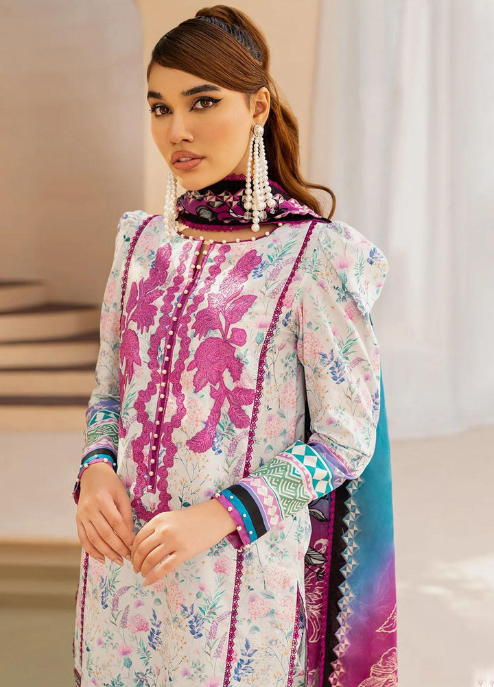 Raya By Maria Osama Khan Embroidered  Suits Unstitched 3 Piece MOK23RAY MR-02 Truffle - Summer Collection