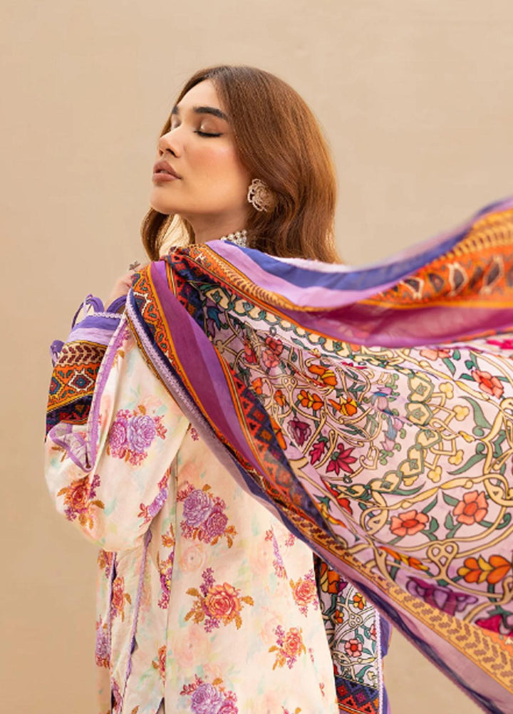 Raya By Maria Osama Khan Embroidered  Suits Unstitched 3 Piece MOK23RAY MR-04 Lavendar Haze - Summer Collection