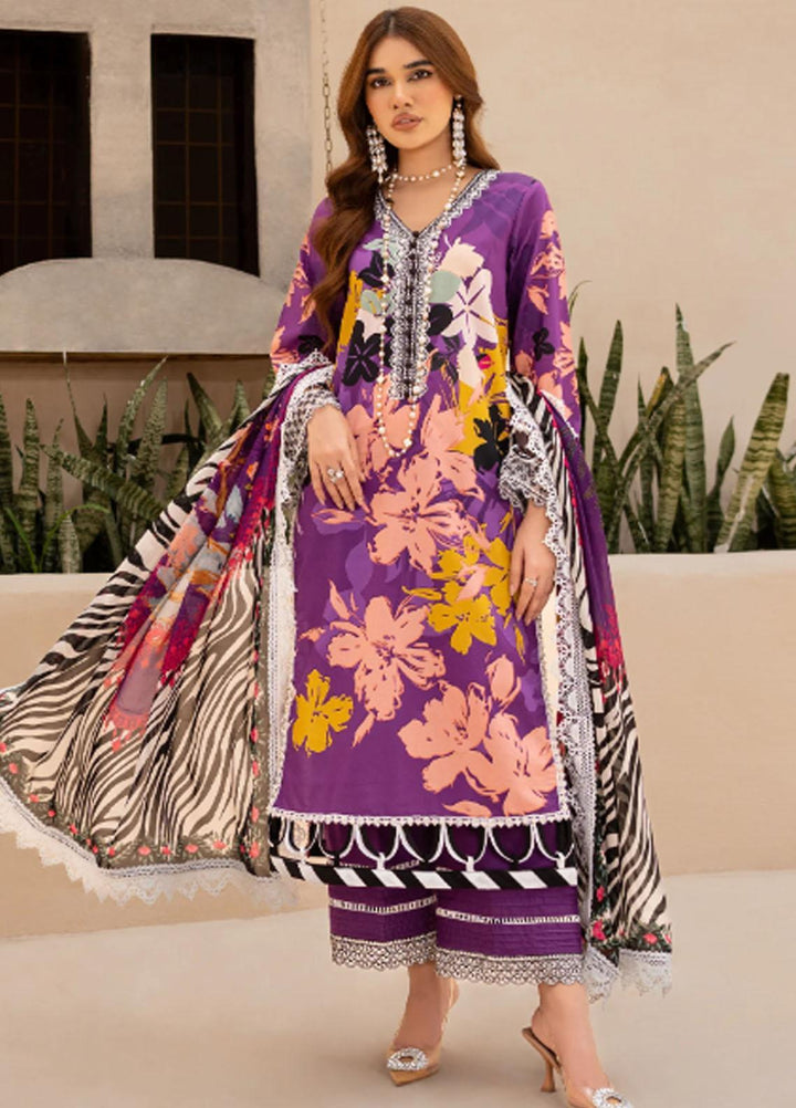 Raya By Maria Osama Khan Embroidered  Suits Unstitched 3 Piece MOK23RAY MR-06 Jasper - Summer Collection