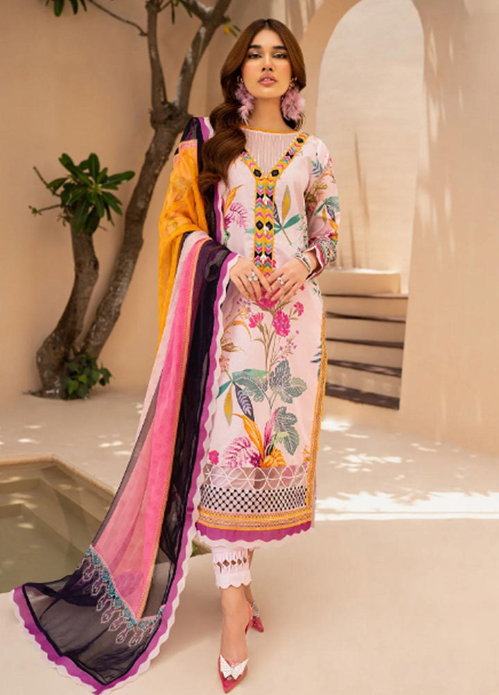 Raya By Maria Osama Khan Embroidered  Suits Unstitched 3 Piece MOK23RAY MR-07 Epiphany - Summer Collection