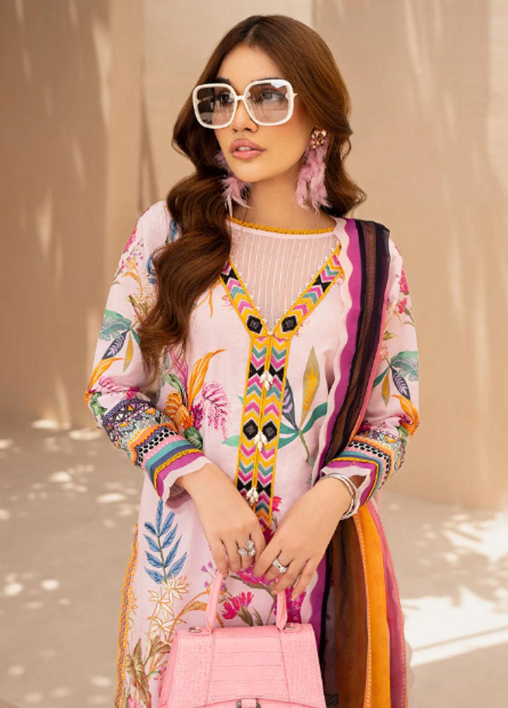 Raya By Maria Osama Khan Embroidered  Suits Unstitched 3 Piece MOK23RAY MR-07 Epiphany - Summer Collection
