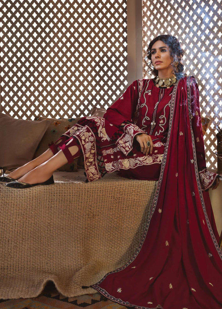 Rayon by Sifa  Embroidered  Suits Unstitched 3 Piece SF21RW SR21-06 Yarrow Twirl - Winter Collection