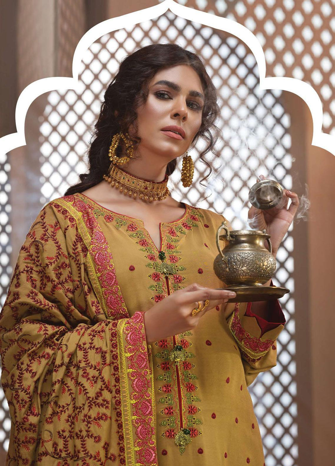 Rayon by Sifa  Embroidered  Suits Unstitched 3 Piece SF21RW SR21-12 Tuscan Sun - Winter Collection