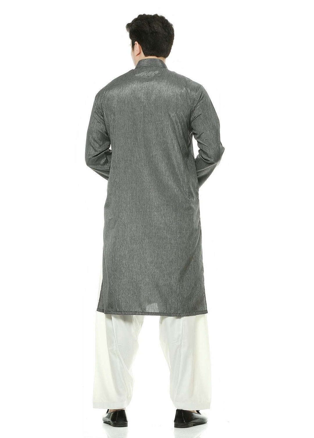 Real Image Wash N Wear Formal Men Kurta -  D-463 Grey