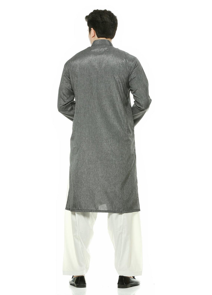 Real Image Wash N Wear Formal Men Kurta -  D-463 Grey