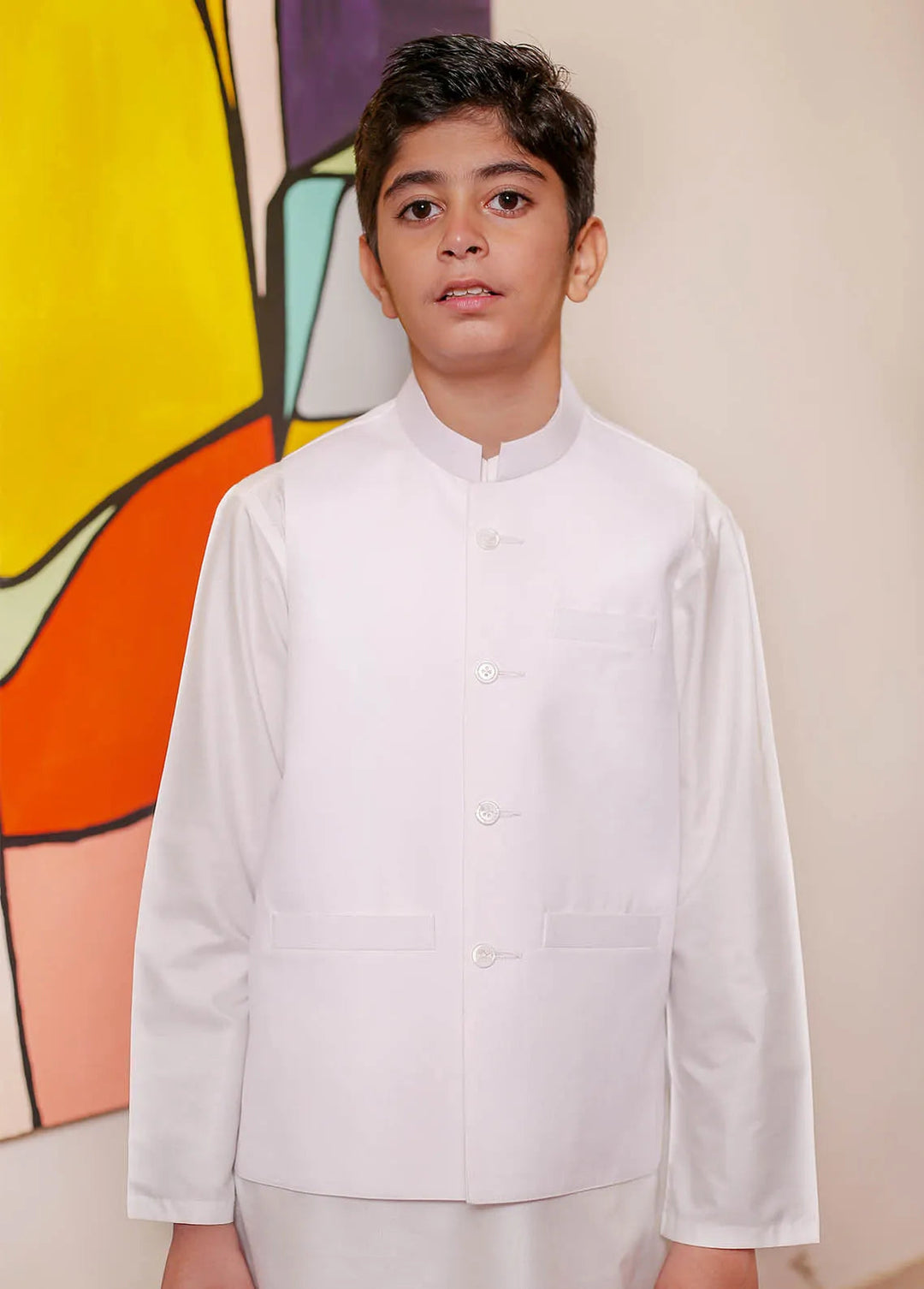 Real Image Formal Boys Fancy Waistcoat - OKW-025