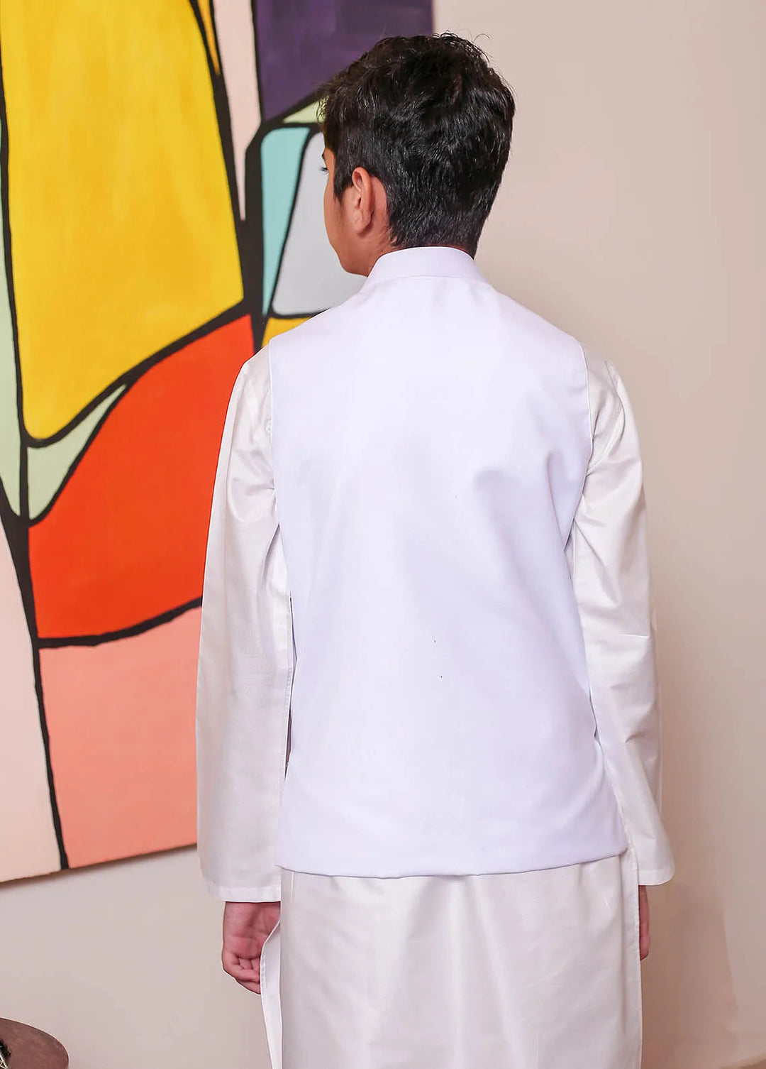 Real Image Formal Boys Fancy Waistcoat - OKW-026