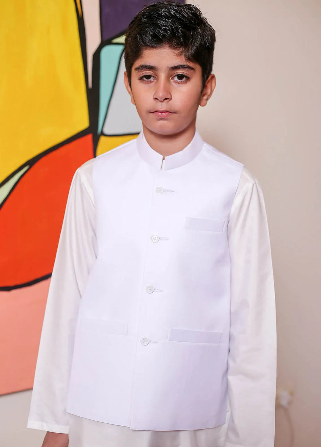 Real Image Formal Boys Fancy Waistcoat - OKW-026
