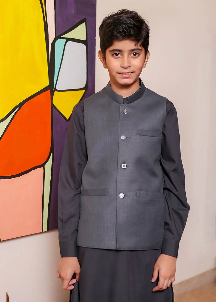 Real Image Formal Boys Fancy Waistcoat - OKW-028