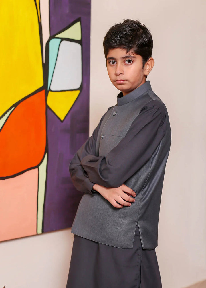 Real Image Formal Boys Fancy Waistcoat - OKW-028