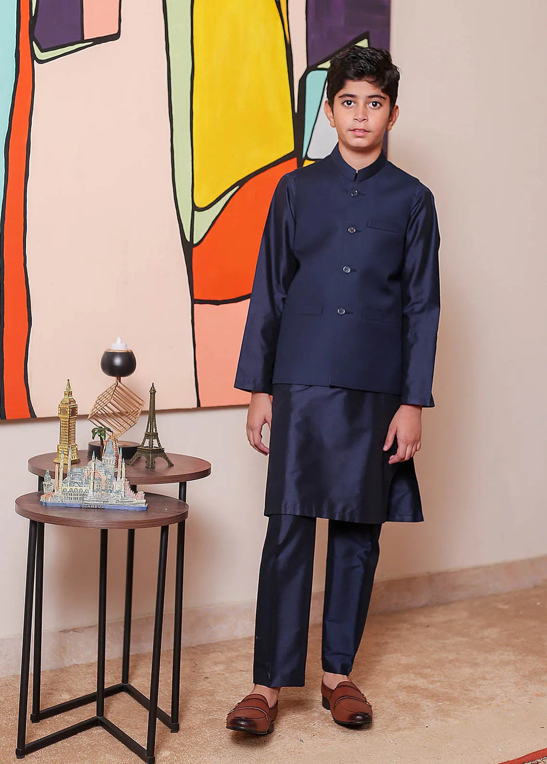 Real Image Formal Boys Fancy Waistcoat - OKW-031