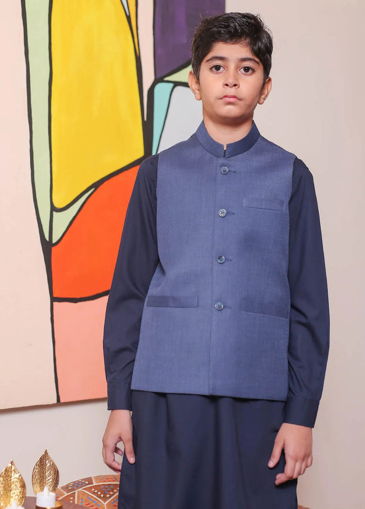 Real Image Formal Boys Fancy Waistcoat - OKW-033